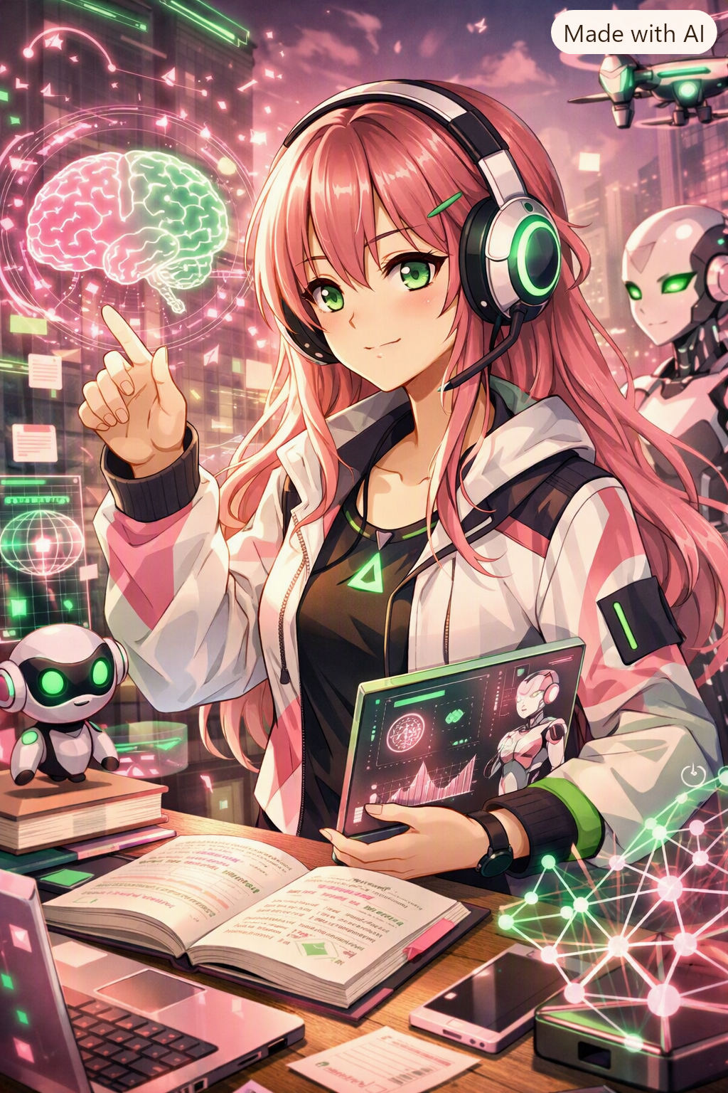 Student studying a computer science course